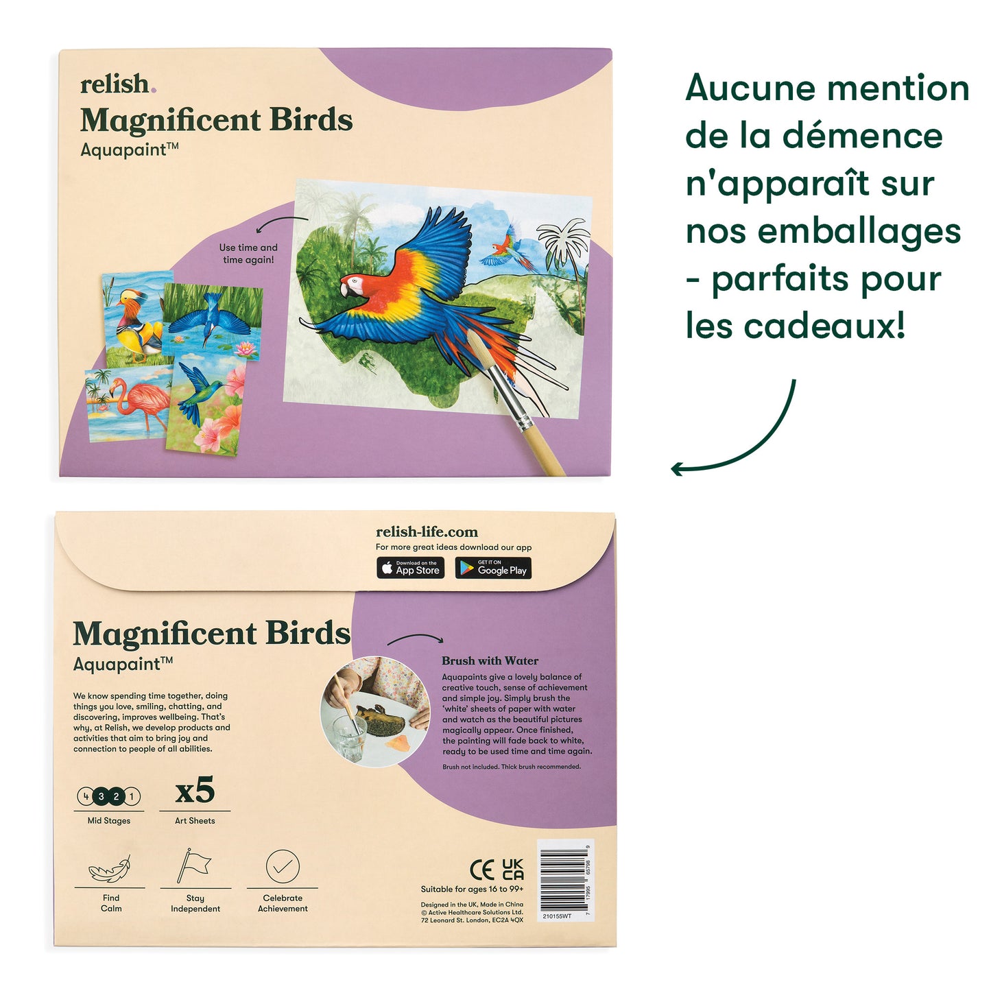 Farbe zum Wasser-Schöne Vögel