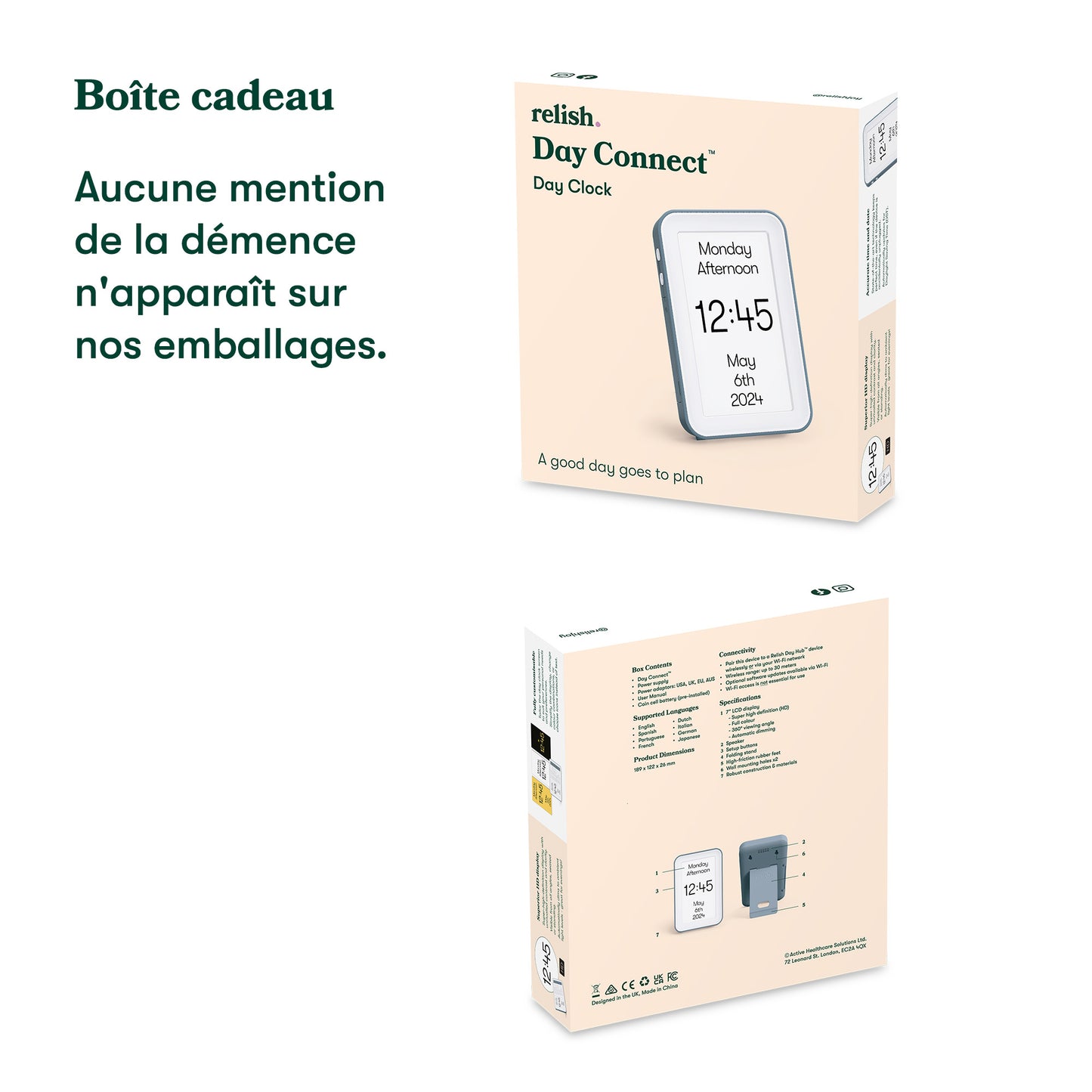 Day Connect - Horloge pour démence