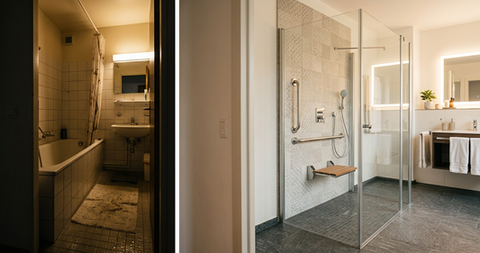 Salle de bain sécurisée pour seniors