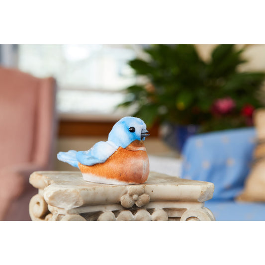 Interaktiver Vogel für Senioren - Blau