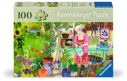 100-Teile-Puzzle - Gartenarbeit