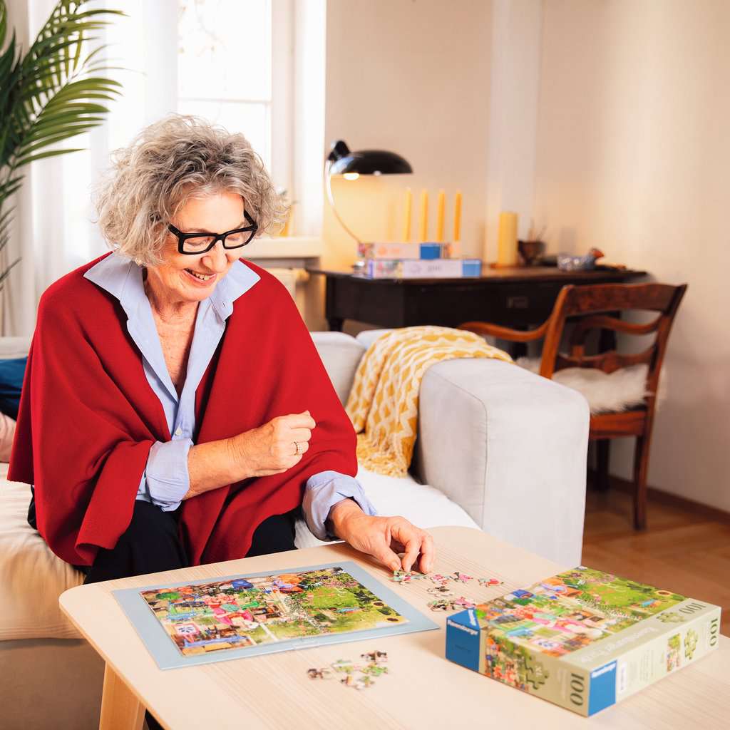 100-Teile-Puzzle - Gartenarbeit