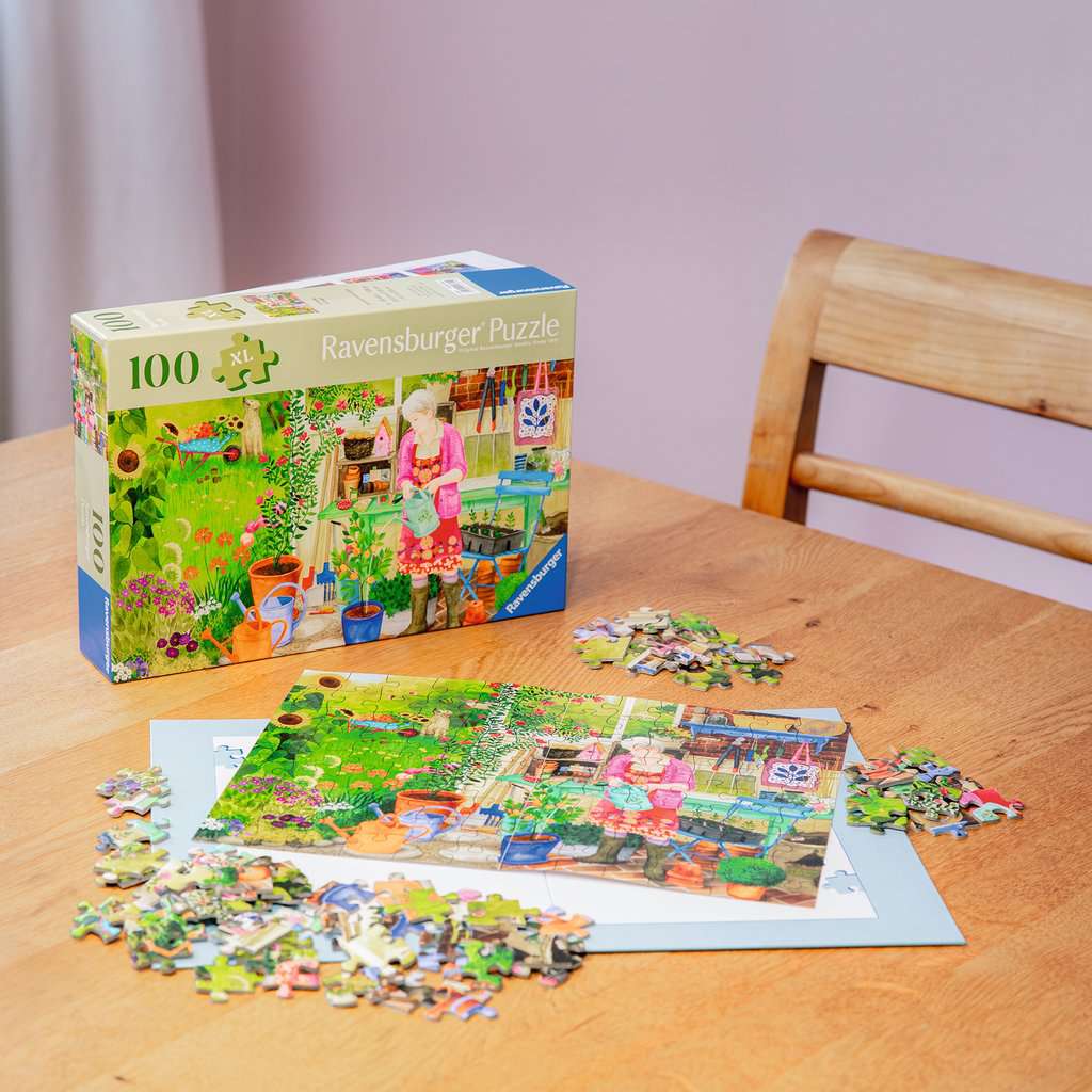100-Teile-Puzzle - Gartenarbeit