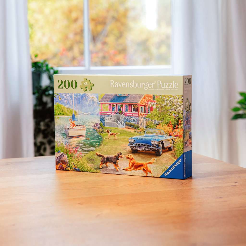 200 Teile Puzzle – Sommerliches Seehaus