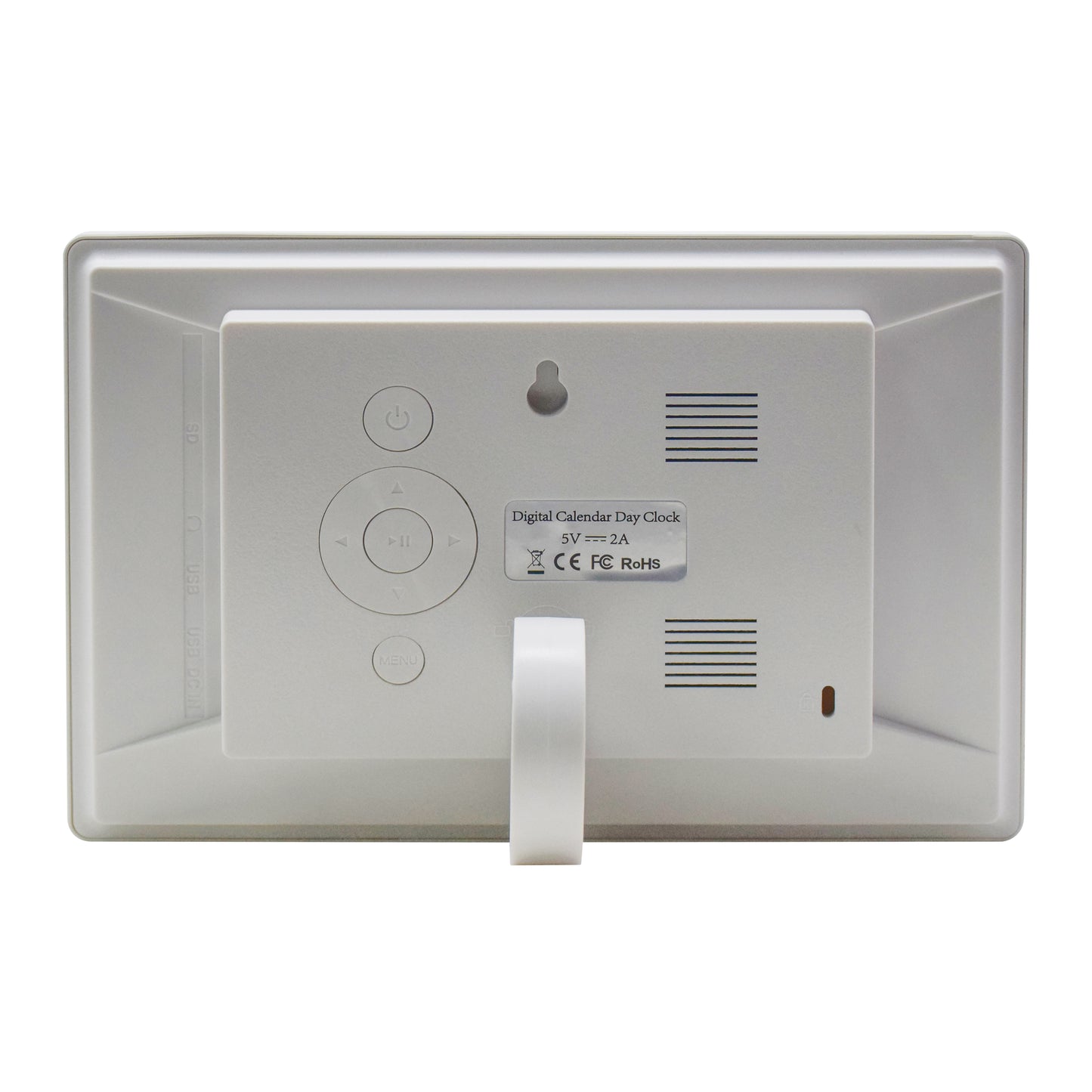 ALLY Uhr 20cm Weiß-Uhr mit Wochentagen, Datum und Uhrzeit