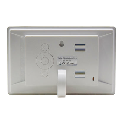 ALLY Uhr 20cm Weiß-Uhr mit Wochentagen, Datum und Uhrzeit