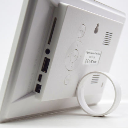 ALLY Uhr 20cm Weiß-Uhr mit Wochentagen, Datum und Uhrzeit