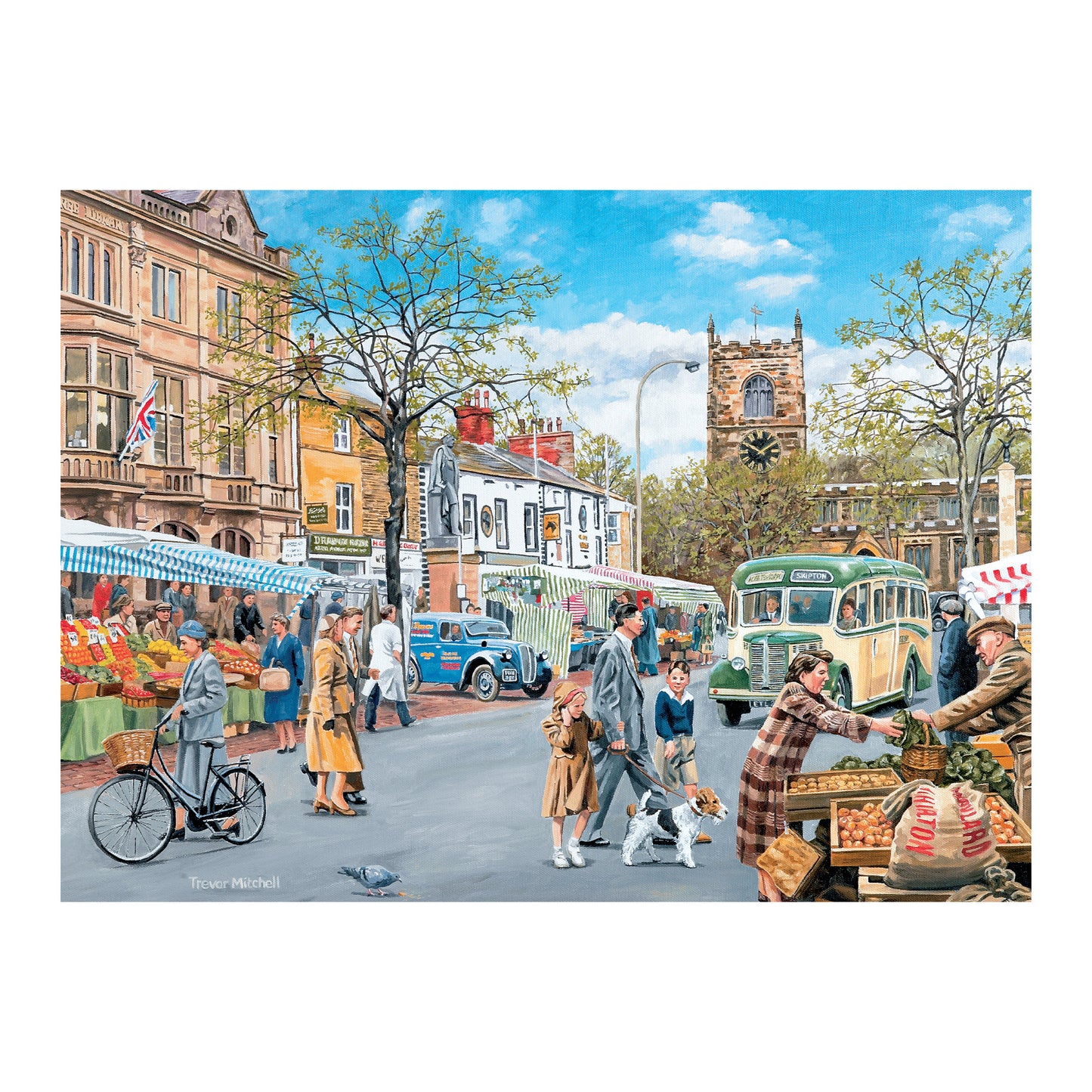 Puzzle 35 Stück-Herbst markt