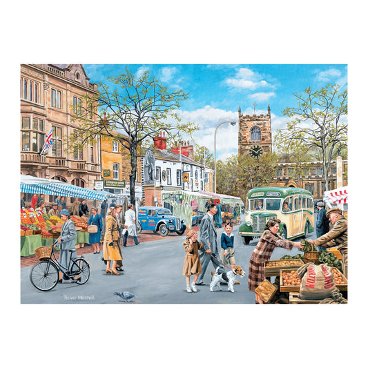 Puzzle 35 Stück-Herbst markt