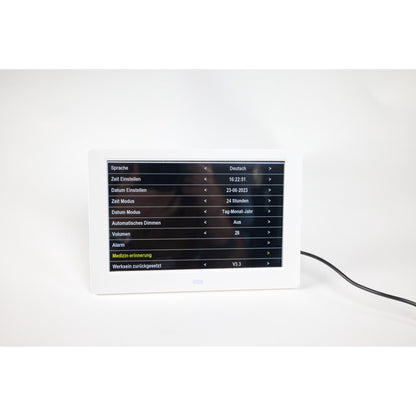 ALLY Clock 20 Black cm-Uhr mit Wochentagen, Datum und Uhrzeit