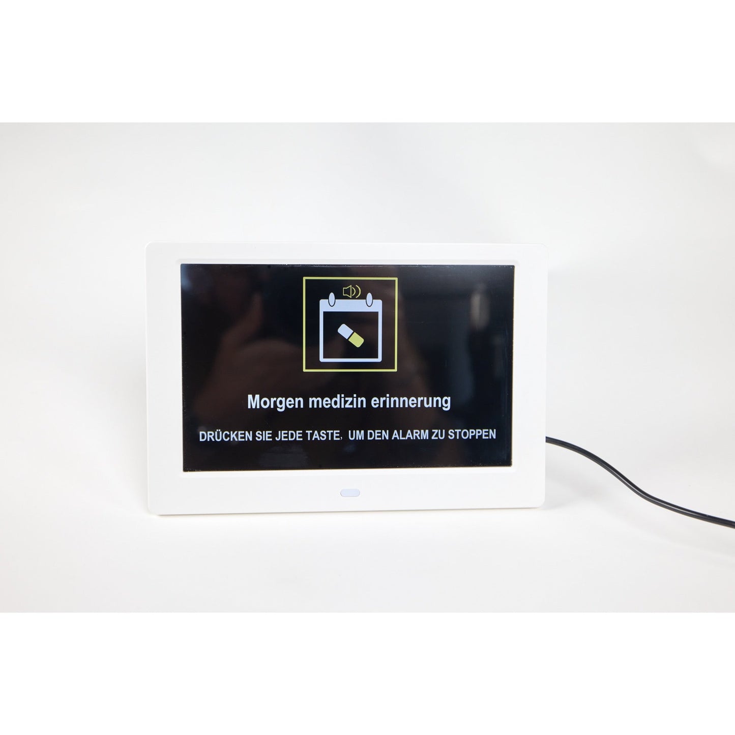 ALLY Clock 20 Black cm-Uhr mit Wochentagen, Datum und Uhrzeit