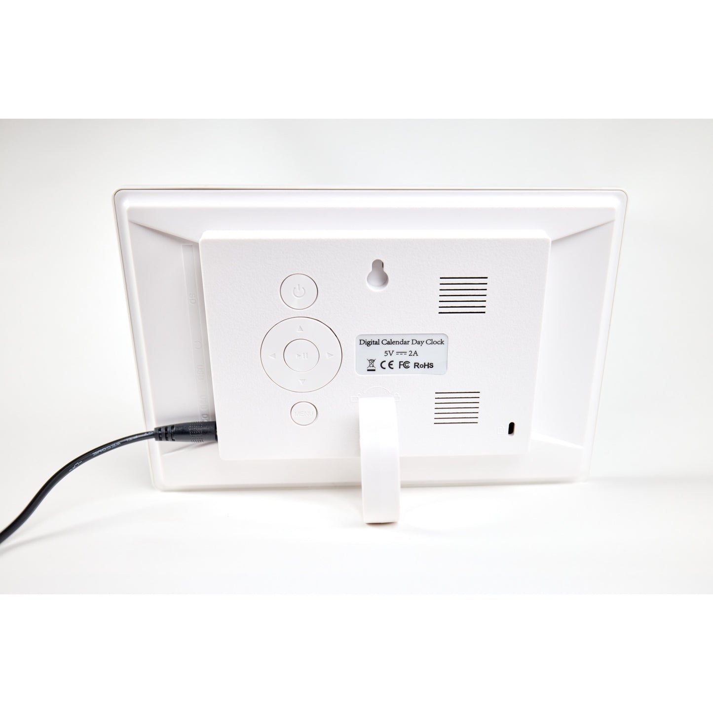 ALLY Uhr 20cm Weiß-Uhr mit Wochentagen, Datum und Uhrzeit