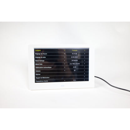 ALLY Uhr 20cm Weiß-Uhr mit Wochentagen, Datum und Uhrzeit