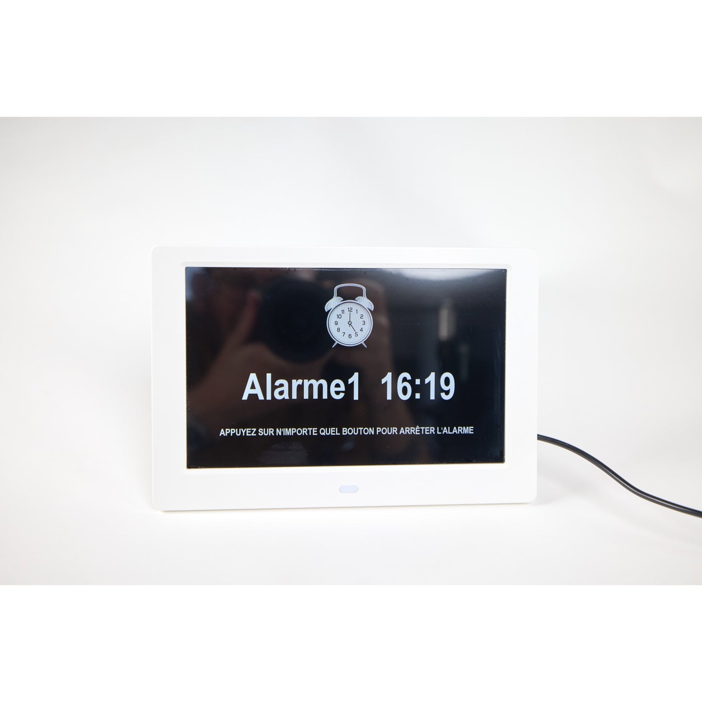 ALLY Uhr 20cm Weiß-Uhr mit Wochentagen, Datum und Uhrzeit