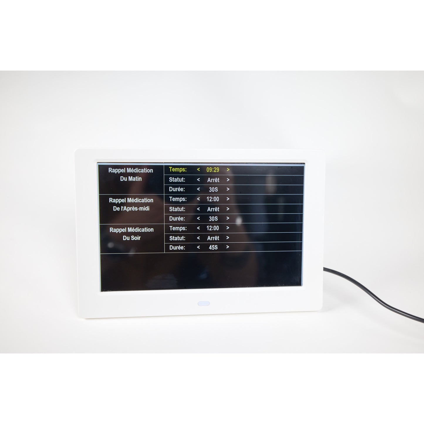 ALLY Uhr 20cm Weiß-Uhr mit Wochentagen, Datum und Uhrzeit