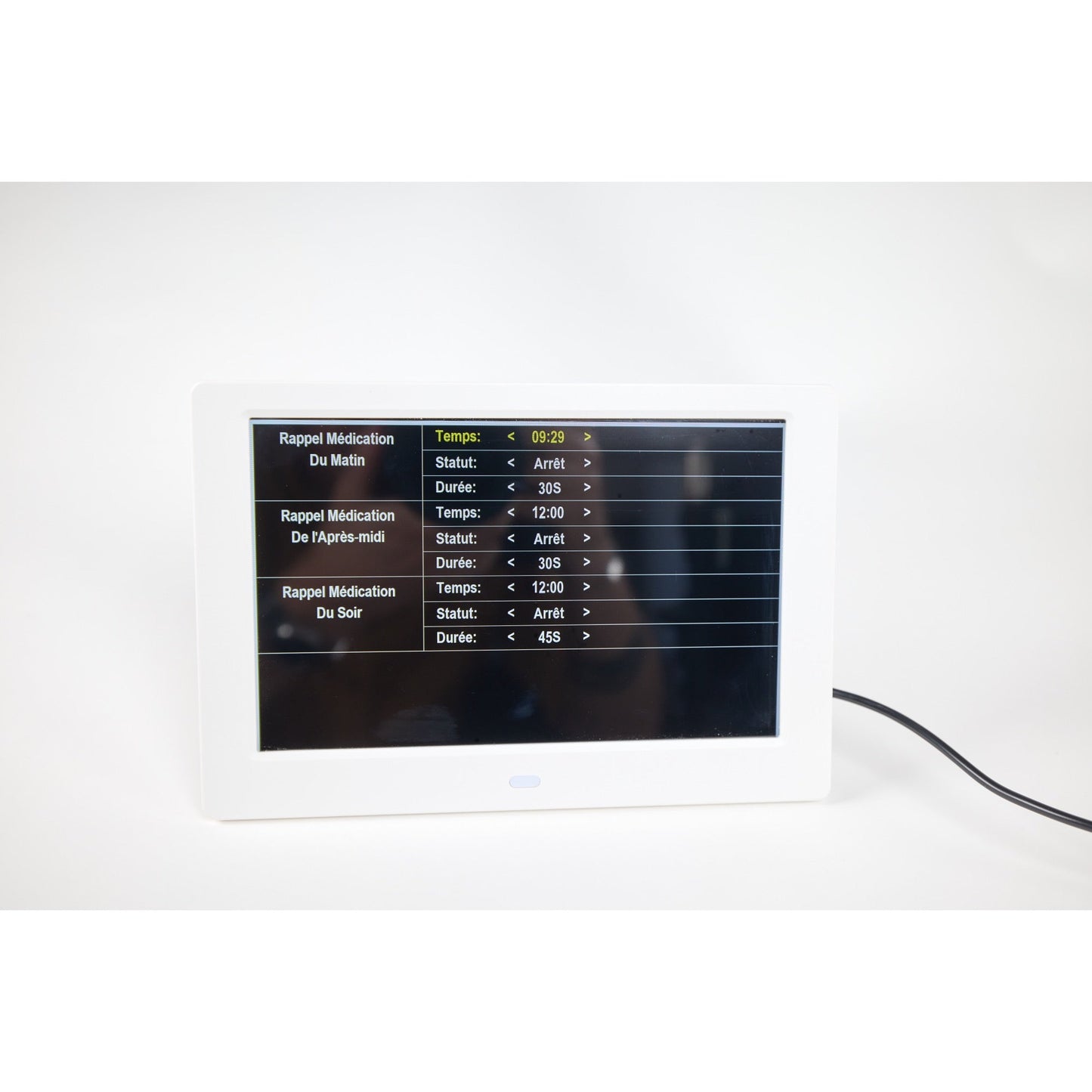 ALLY Clock 20 Black cm-Uhr mit Wochentagen, Datum und Uhrzeit