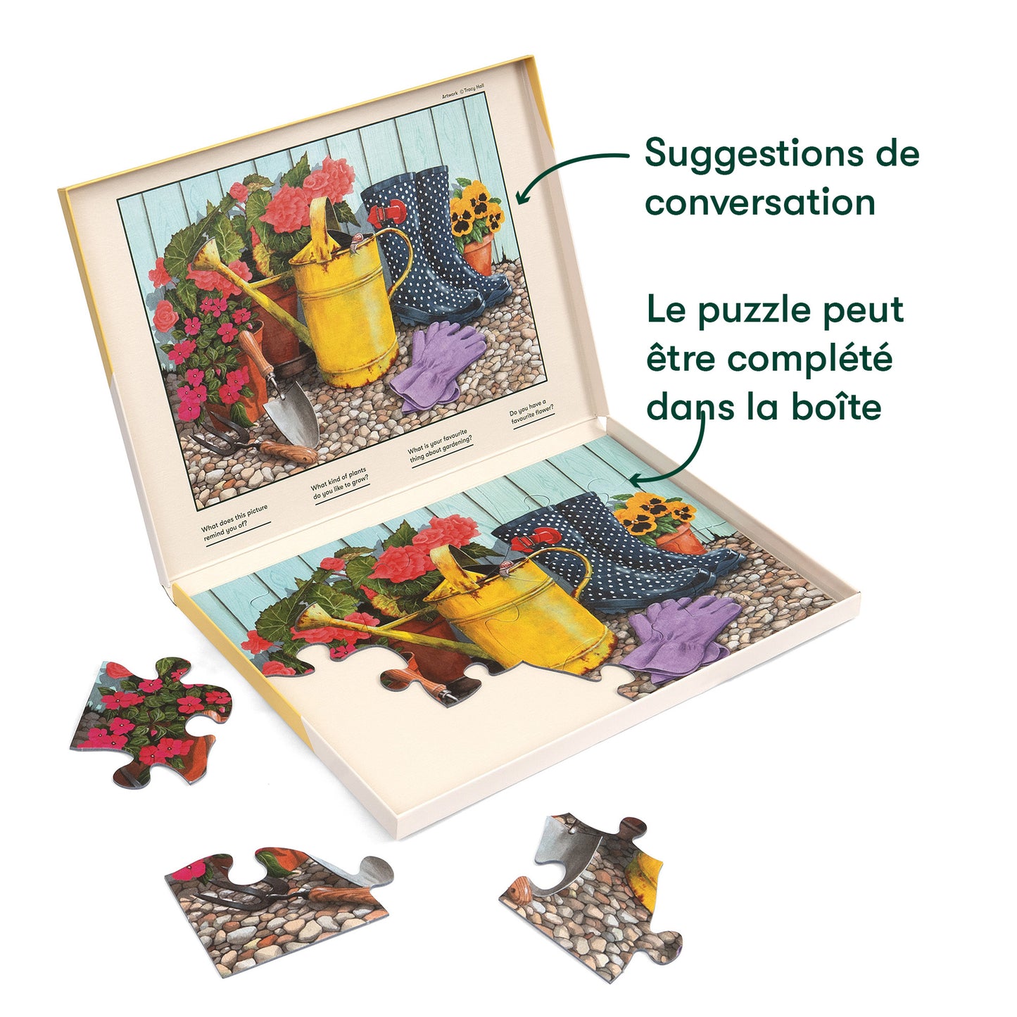 13-teiliges Puzzle - Blumenliebe