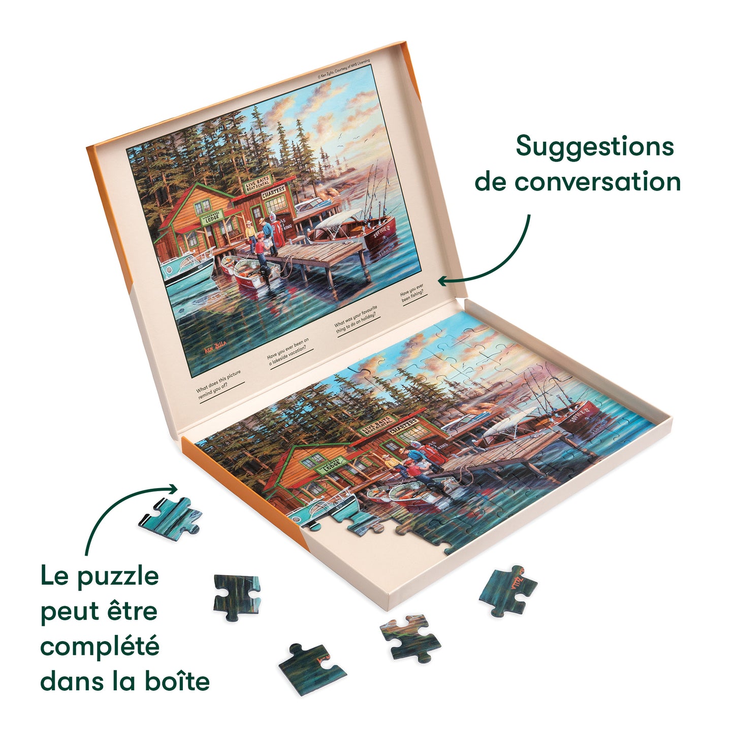 Puzzle 63 Stück-Urlaub am See