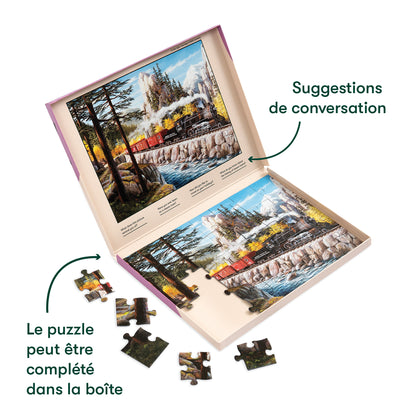 Puzzle 35 Stück-Dampfzug