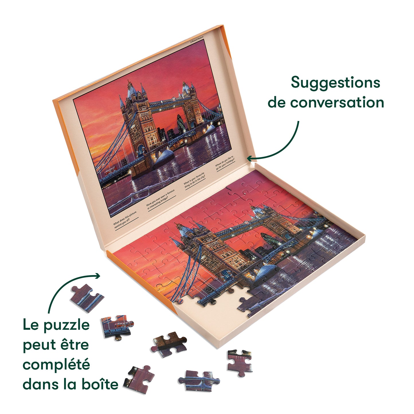 63-teiliges Puzzle – Stadtdämmerung