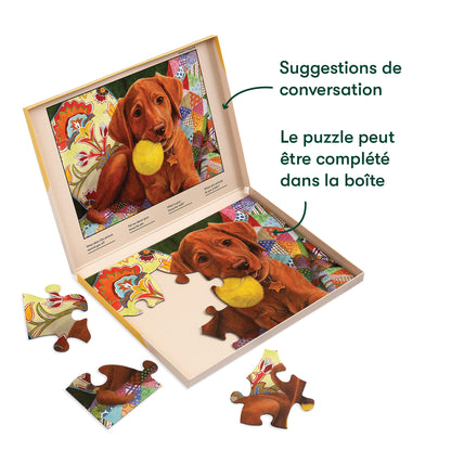 13-teiliges Puzzle – Der verspielte Hund