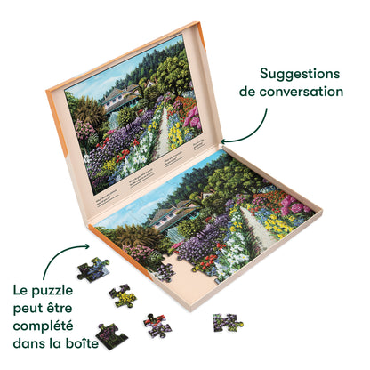 63-teiliges Puzzle – Monets Garten