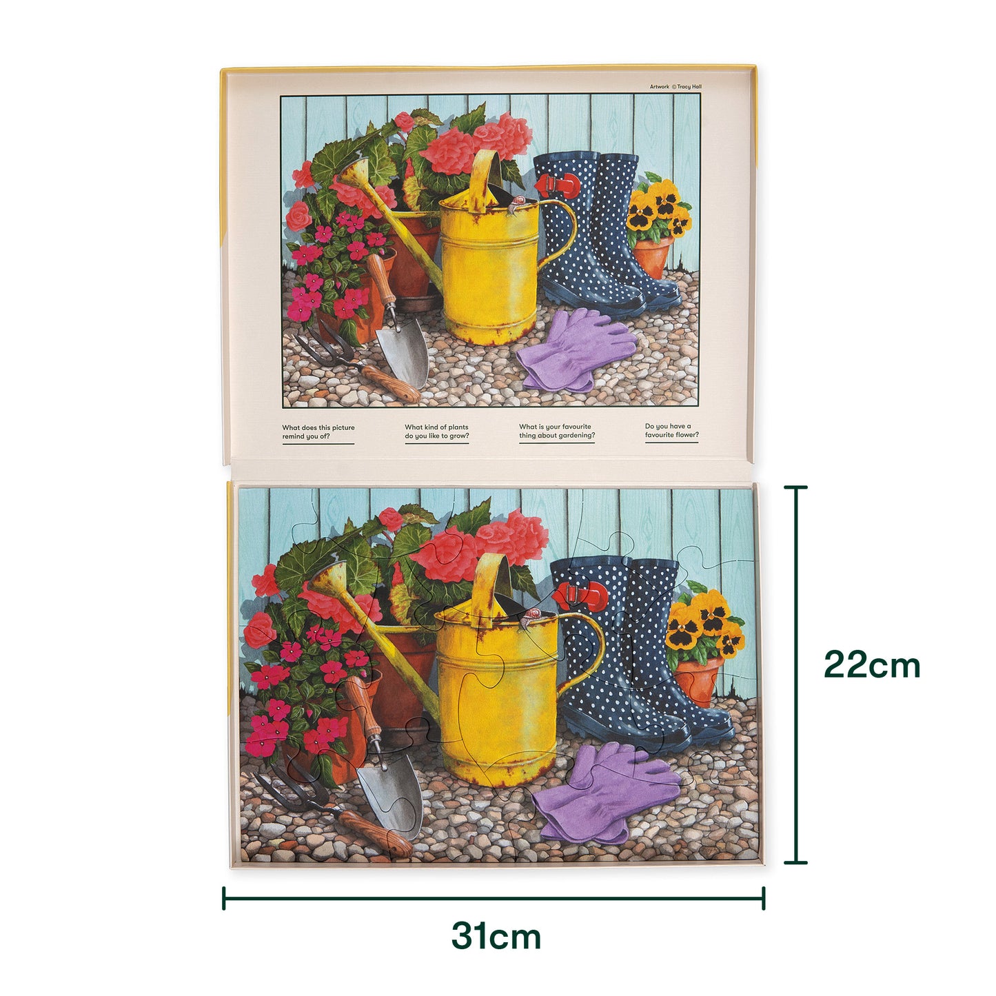 13-teiliges Puzzle - Blumenliebe