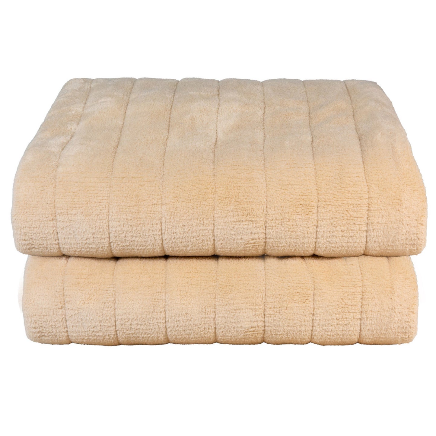 Couverture chauffante en micropolaire beige