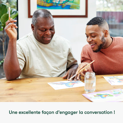 Farbe zum Wasser-Schöne Vögel