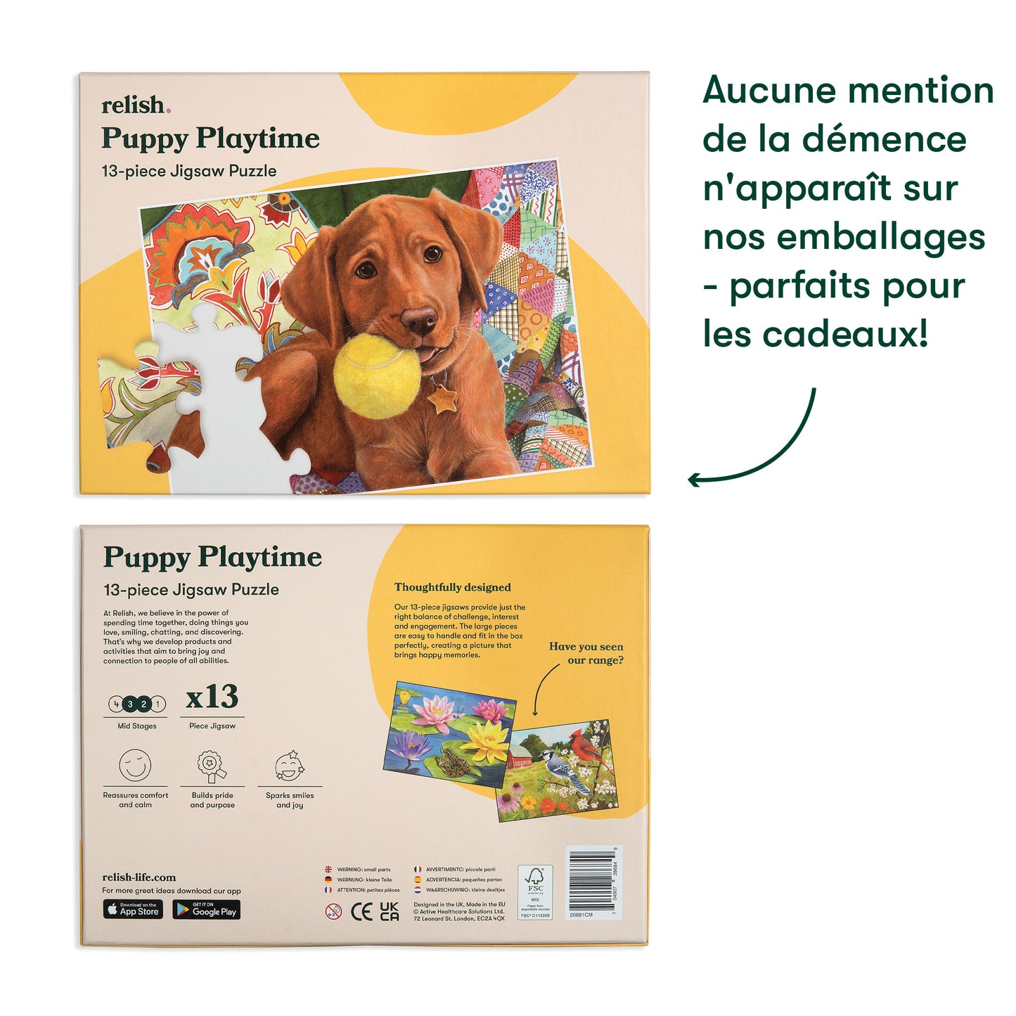 13-teiliges Puzzle – Der verspielte Hund