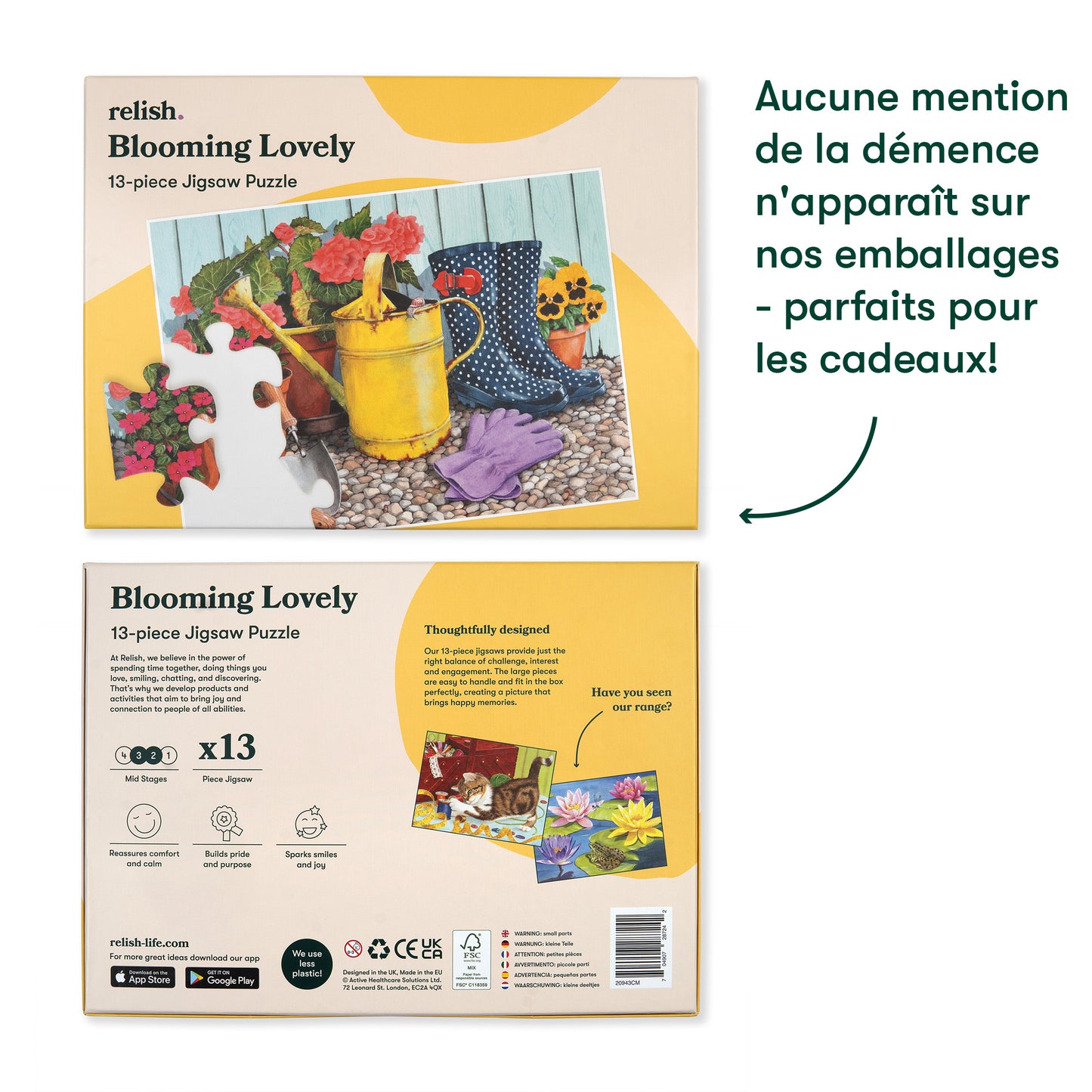 13-teiliges Puzzle - Blumenliebe