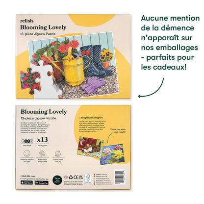 13-teiliges Puzzle - Blumenliebe