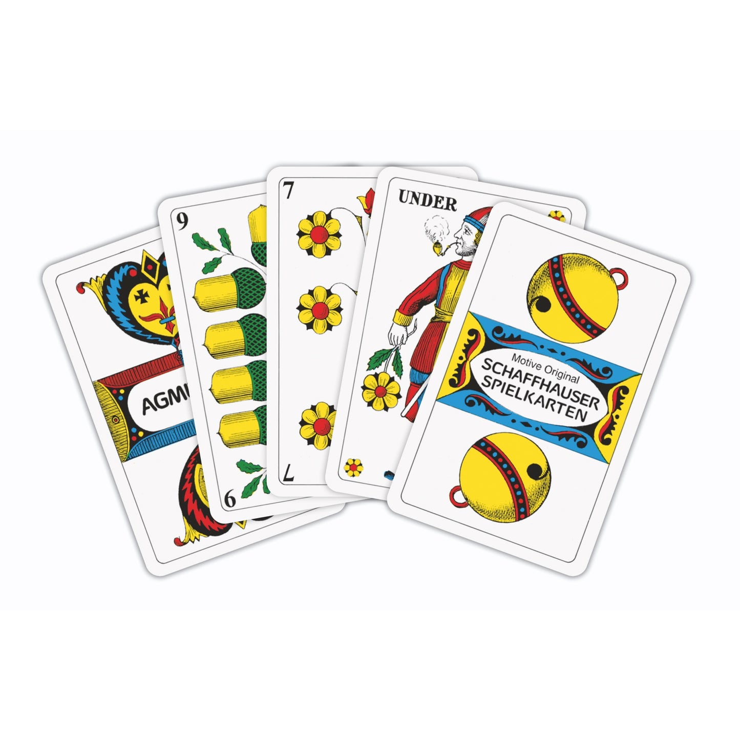 Großformatiges Kartenspiel - Deutscher Jass