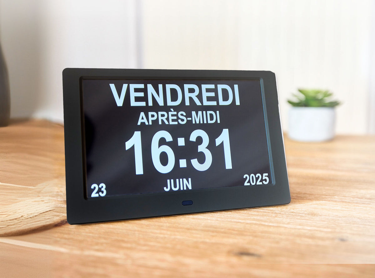 ALLY Clock 20cm - Horloge Calendrier Senior & Alzheimer