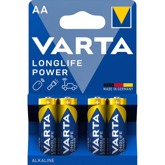 4 Batterien Varta Longlife Power AA