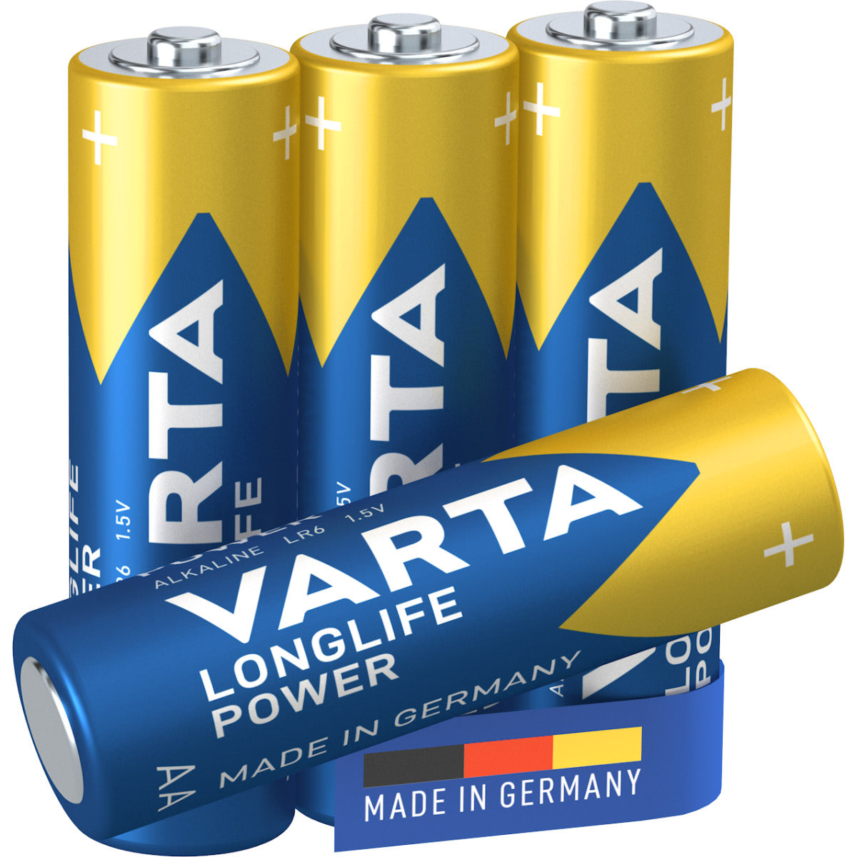 4 Batterien Varta Longlife Power AA