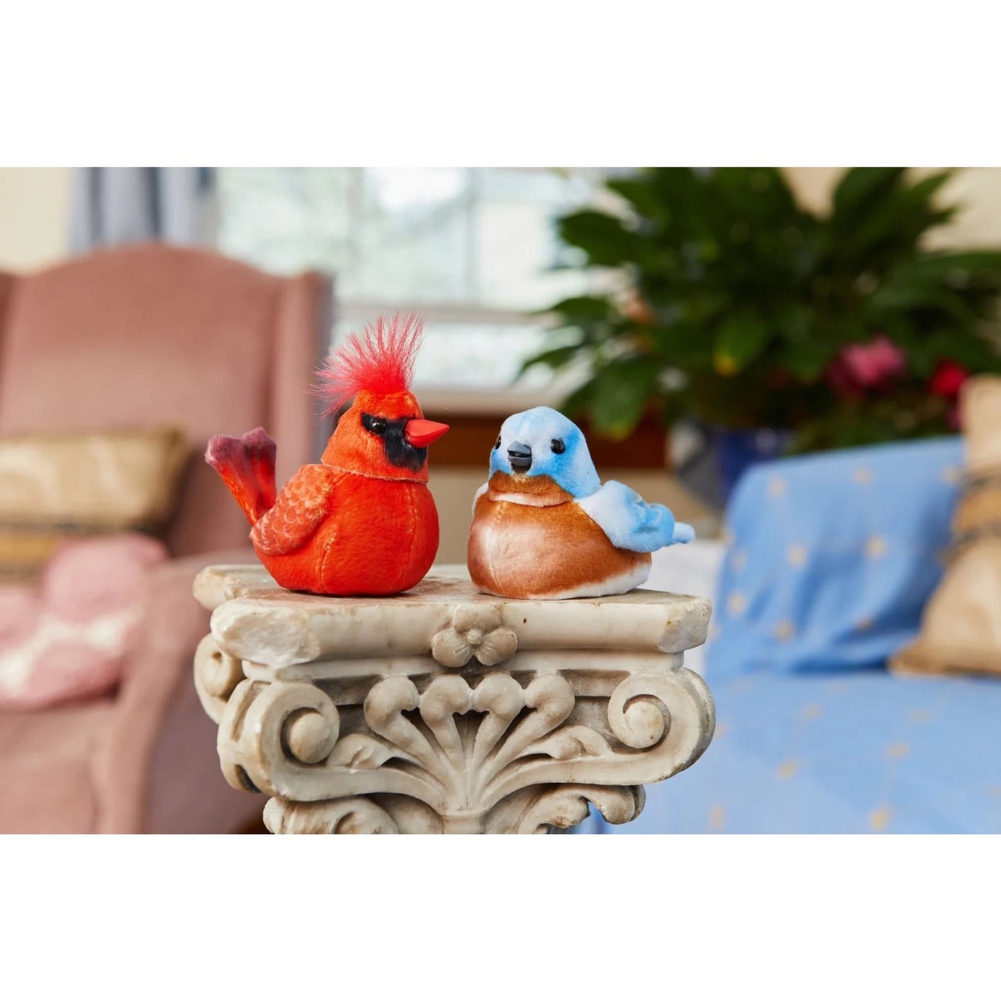 Interaktiver Vogel für Senioren - Blau