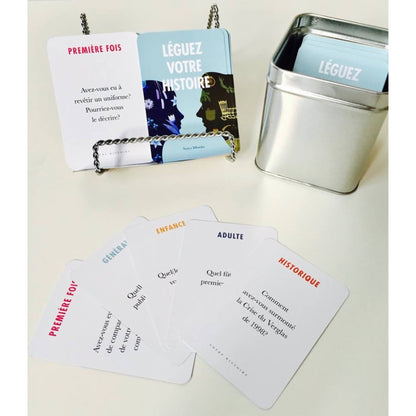 Léguez votre histoire : 101 cartes-questions