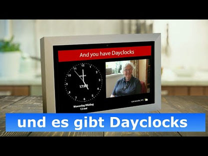 DayClock Generations 10 Black - Uhr mit Wochentagen, Datum und Uhrzeit, Kalender und Video