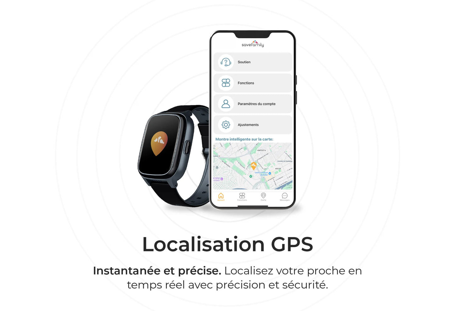 Montre Connectée pour Senior avec GPS