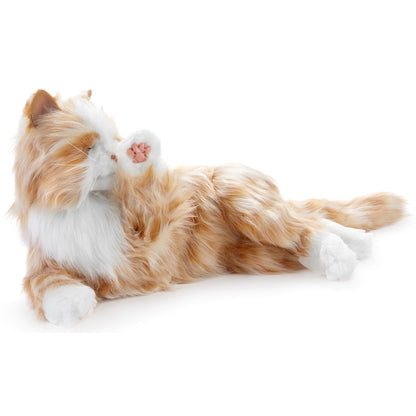 Peluche Chat Interactif pour personne âgée - Orange