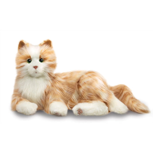Peluche Chat Interactif pour personne âgée - Orange