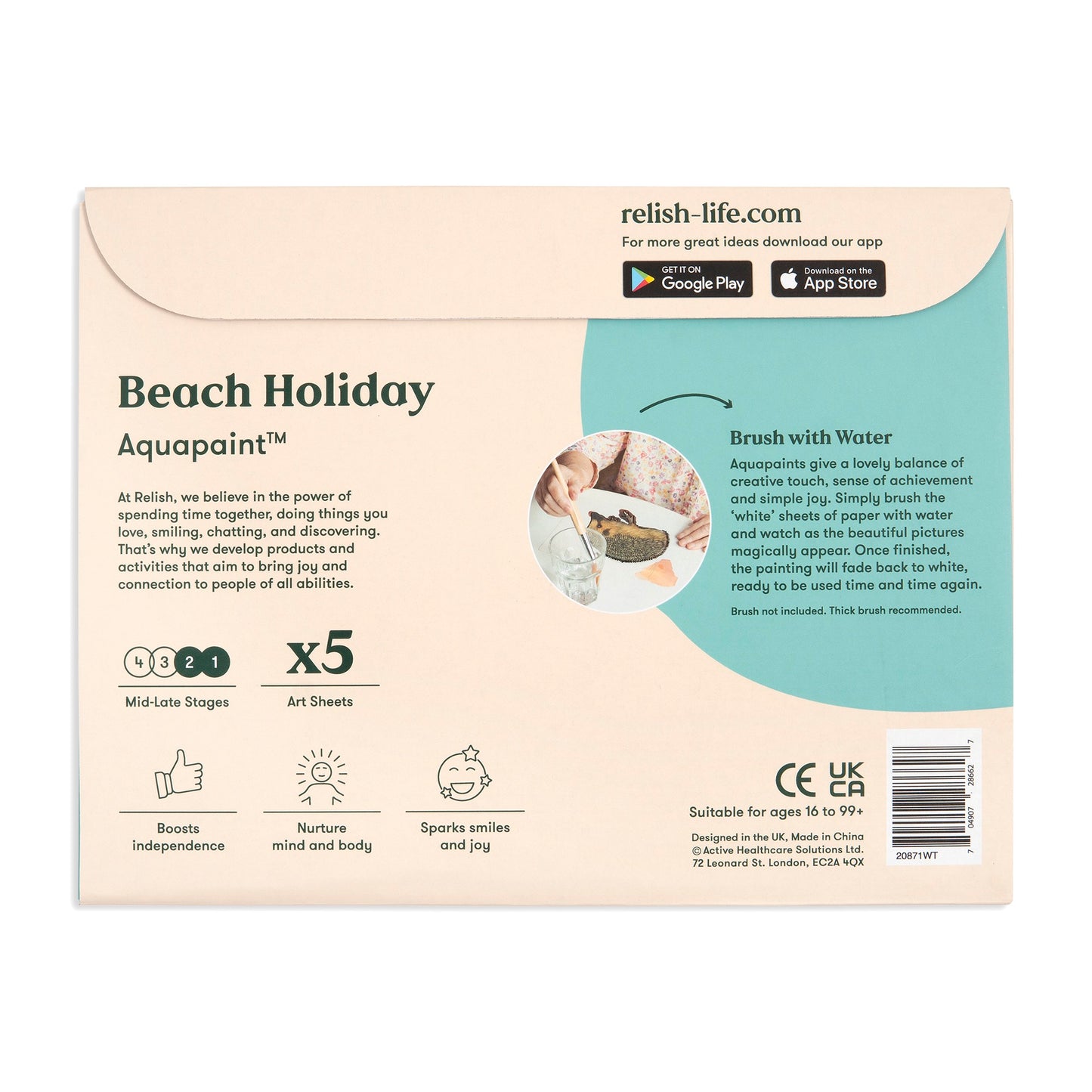 Aquarellmalerei - Strandurlaub