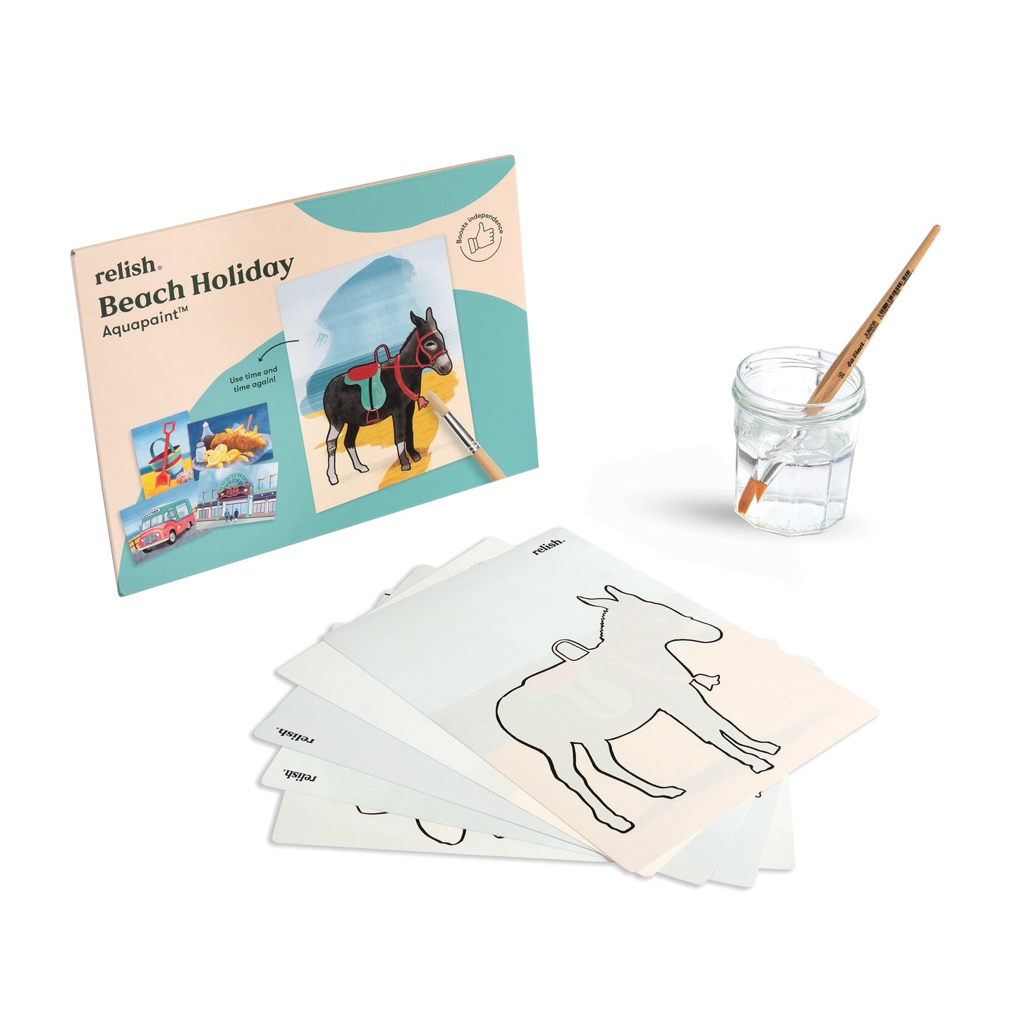 Aquarellmalerei - Strandurlaub