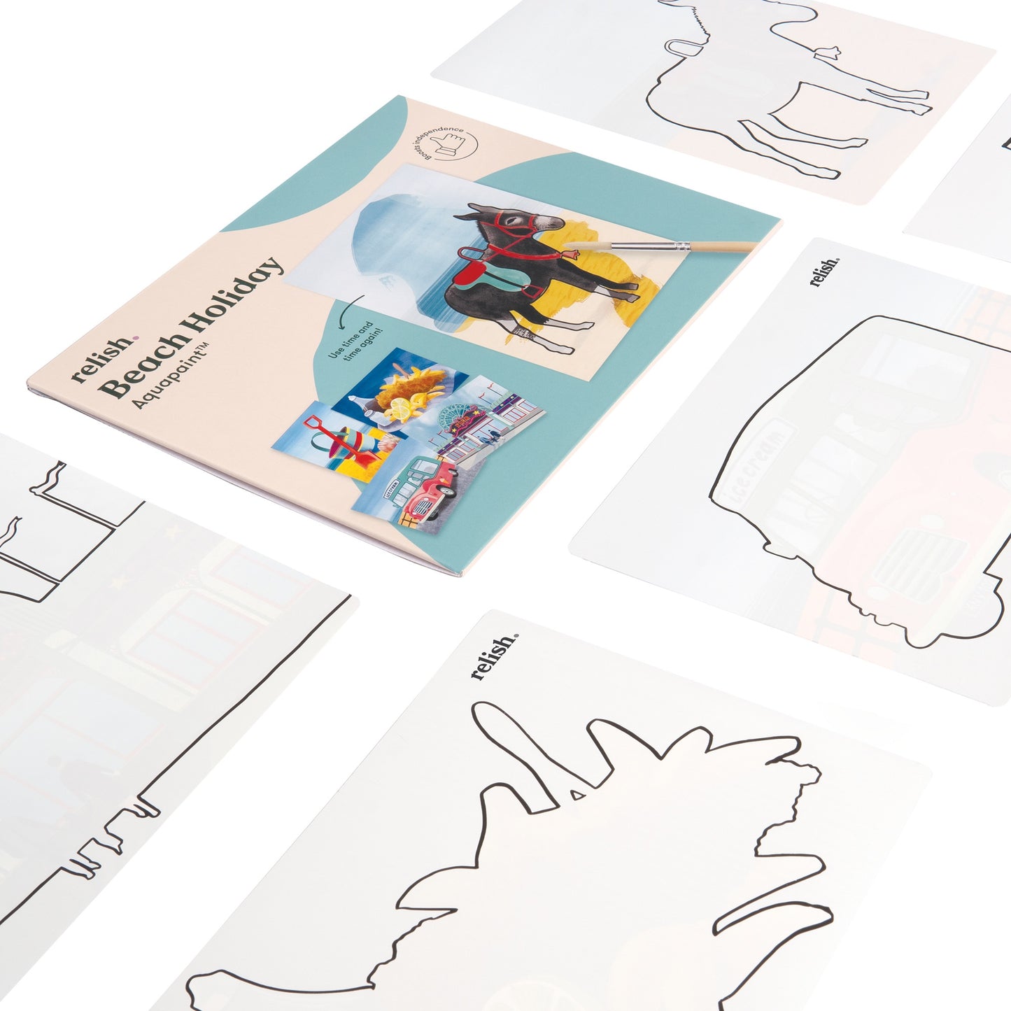 Aquarellmalerei - Strandurlaub